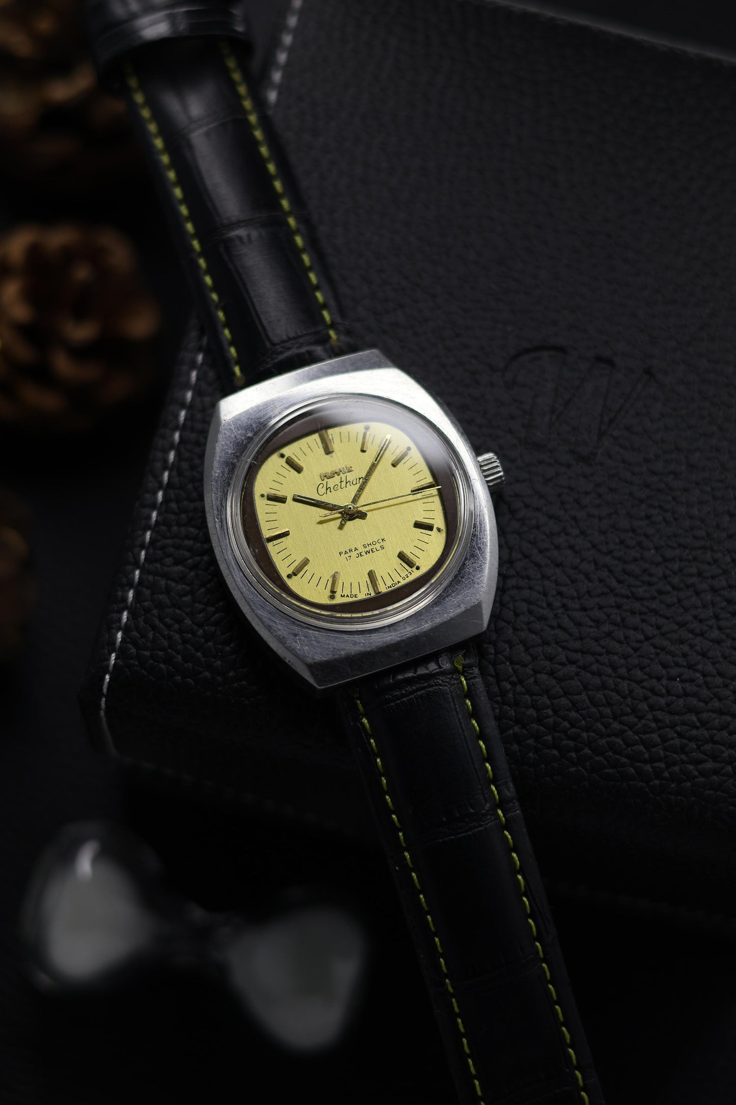 Vintage HMT Chethan Champagne TV Dial - in Original Condition - Mechanical Hand Winding Watch (Pre Owned) - A601