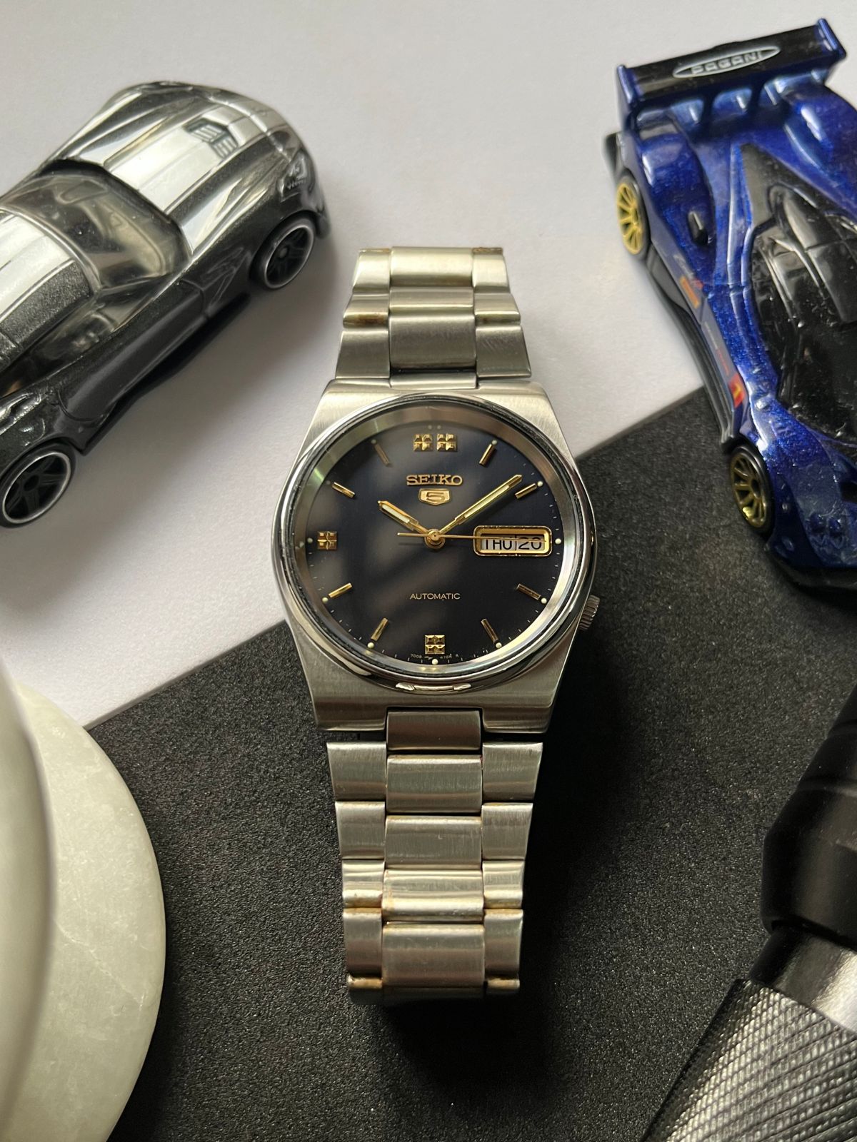 1993 Seiko 5 Navy Blue Dial (Pre Owned)