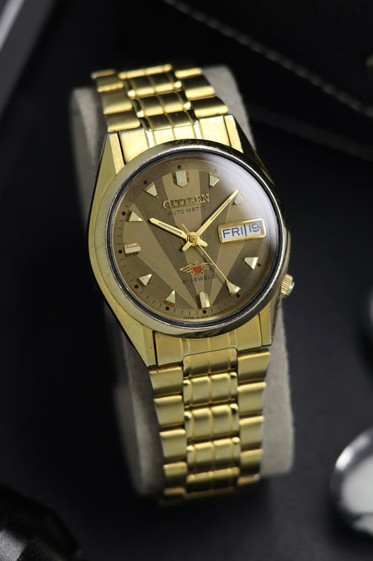 (Super Rare) Citizen Eagle 7 Brown Motif Dial - Automatic Vintage Watch (Pre Owned) - SE647