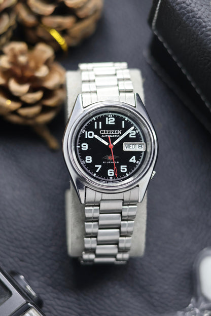 (Super Rare) Citizen Eagle 7 Black Field Dial - Automatic Vintage Watch (Pre Owned) - SE573