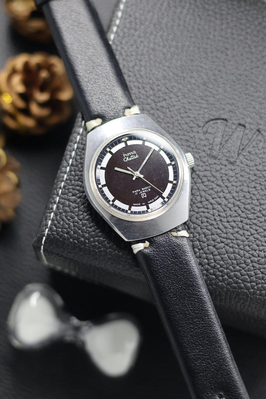 Vintage HMT Chetak Black Dial - in Original Condition - Mechanical Hand Winding Watch (Pre Owned) - A597