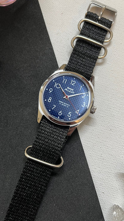 HMT Pilot Graph Dial- BLUE