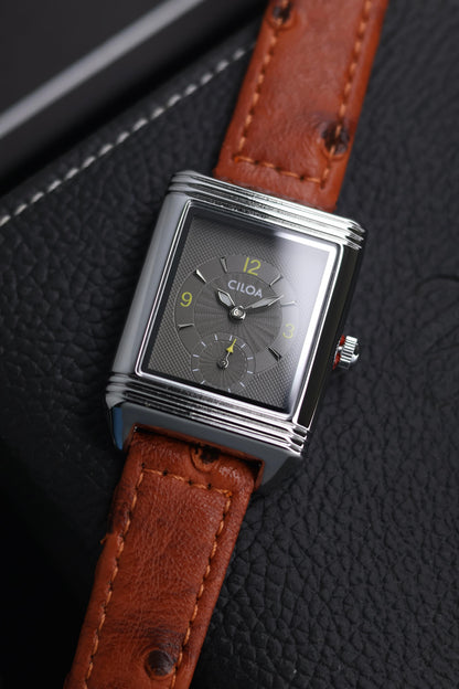 CILOA TANK Grey Dial Watch with Small Seconds - READY TO SHIP (IMPORTED)
