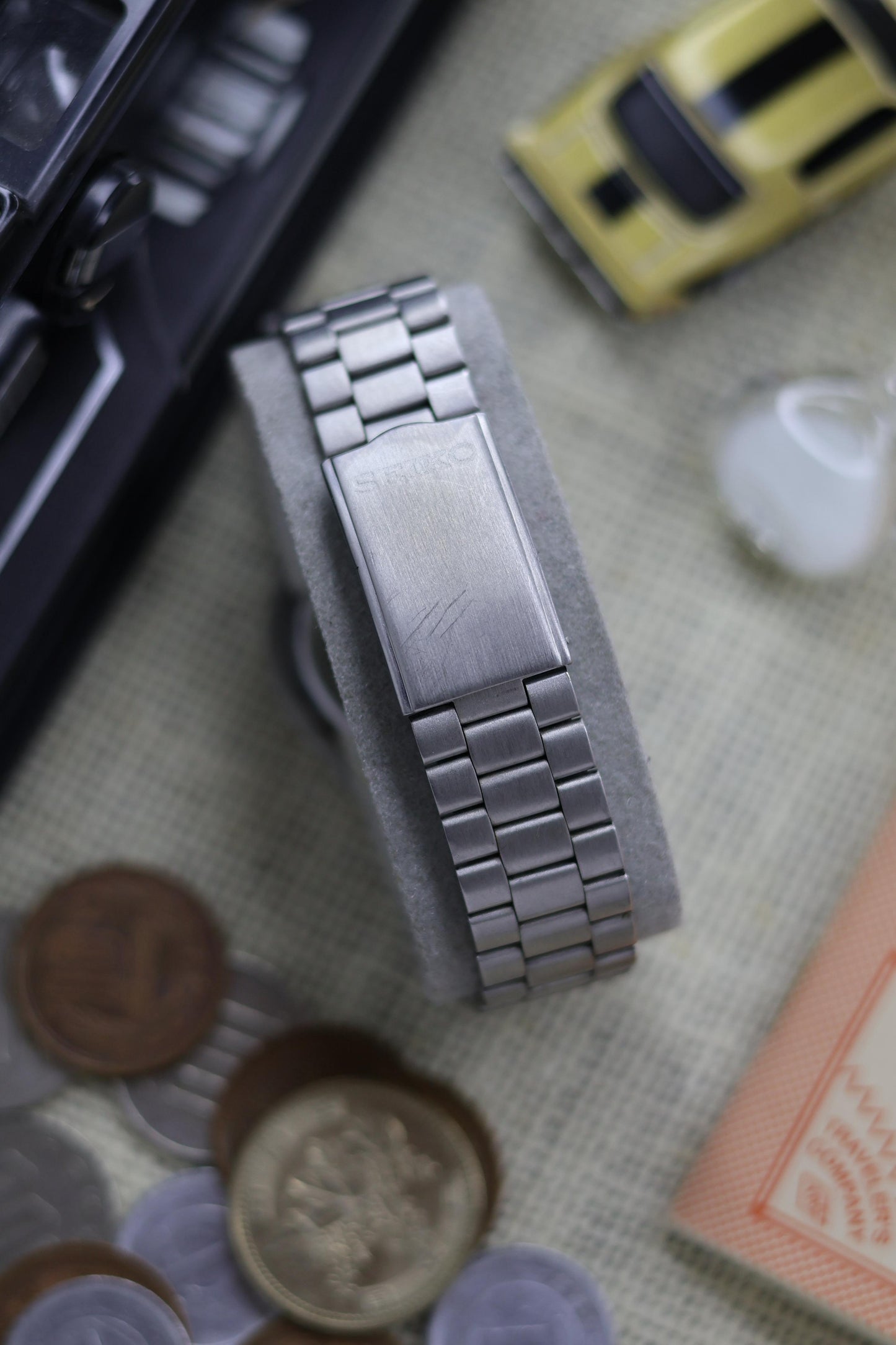 Seiko 5 SNXJ65 Silver Sunray Dial with Glass Back - Automatic Vintage Watch (Pre Owned) - SE501