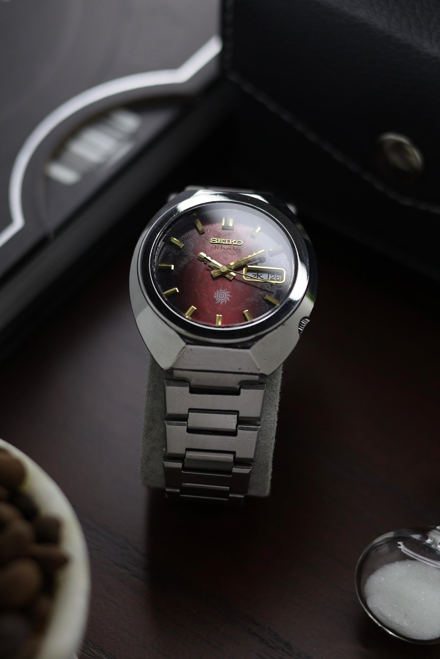 (JDM - Extremely Rare) 1974 Seiko Advan 25 Jewels Red Textured Dial  - Automatic Vintage Watch (Pre Owned) - A315