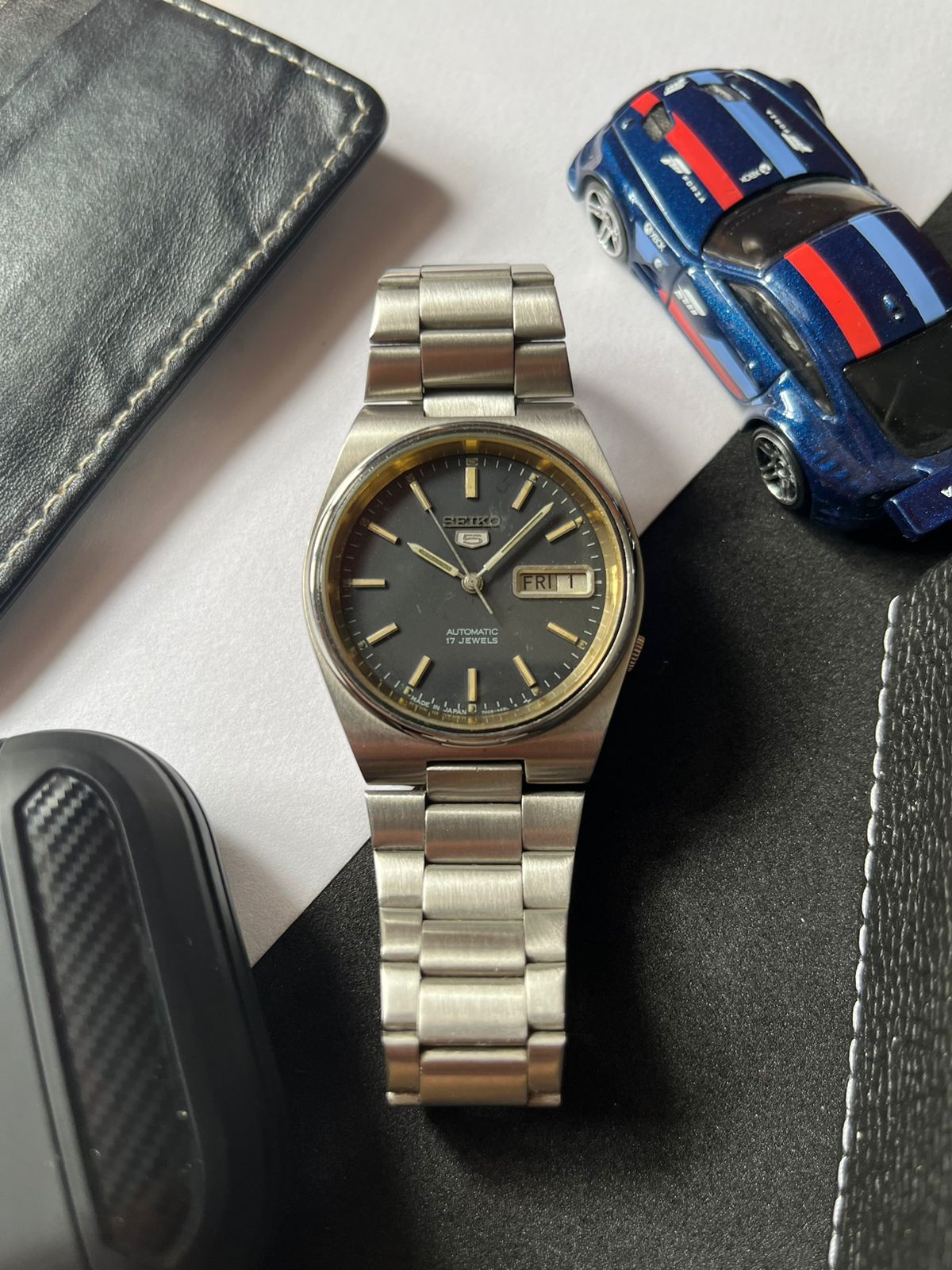 1985 Seiko 5 Navy Blue Dial (Pre Owned)