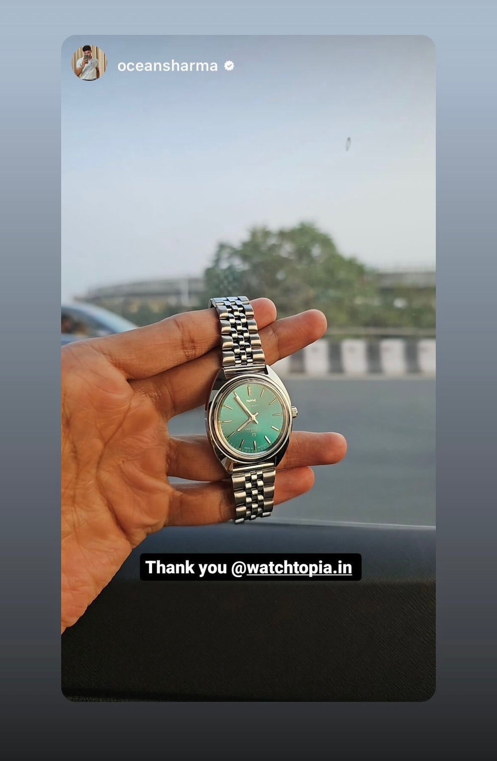 Hfile Hand Vintage HMT Abhishek - in Original Condition - Mechanical Hand Winding ...
