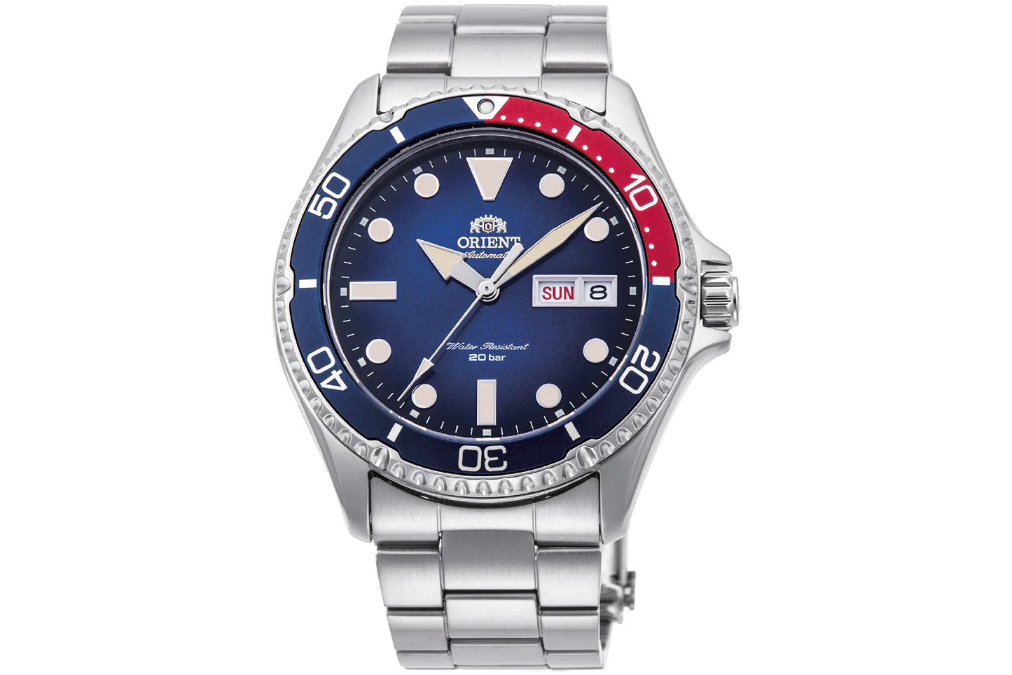 ORIENT Kamasu Mako III RA-AA0812L Automatic Diver Watch (Imported) - Blue & Red (PEPSI)