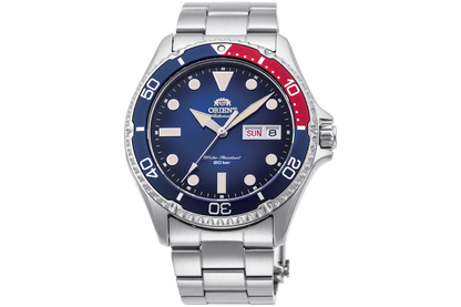 ORIENT Kamasu Mako III RA-AA0812L Automatic Diver Watch (Imported) - Blue & Red (PEPSI)