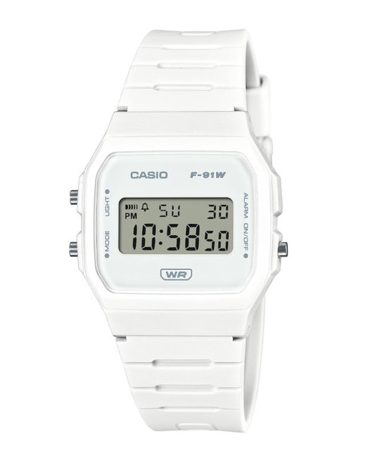 CASIO F-91WB-7A - D372 - White