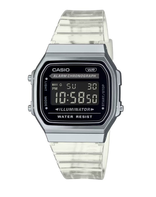 CASIO A168XES-1BDF - D306 - with JELLY BAND