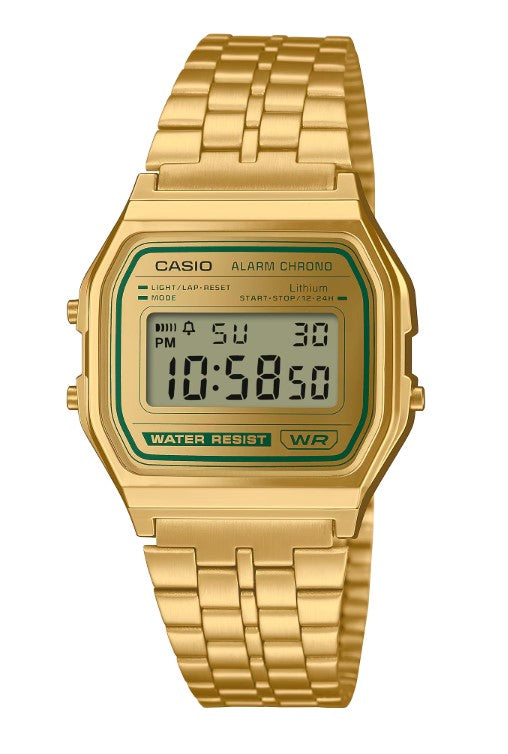 CASIO A158WEGV-9ADF D377 GOLD