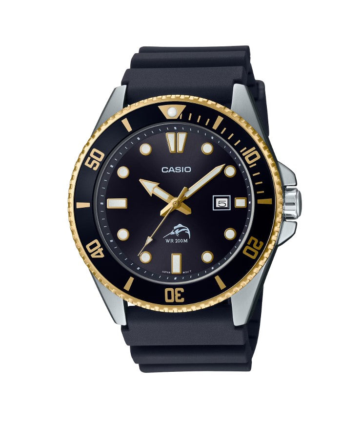 CASIO DURO MDV106G-1AV (Imported) - Black & Gold