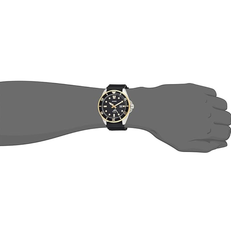 CASIO DURO MDV106G-1AV (Imported) - Black & Gold