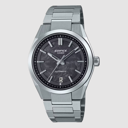 CASIO EDIFICE AUTOMATIC - EFK-100CD-1A - BLACK FORGED CARBON DIAL - ED669