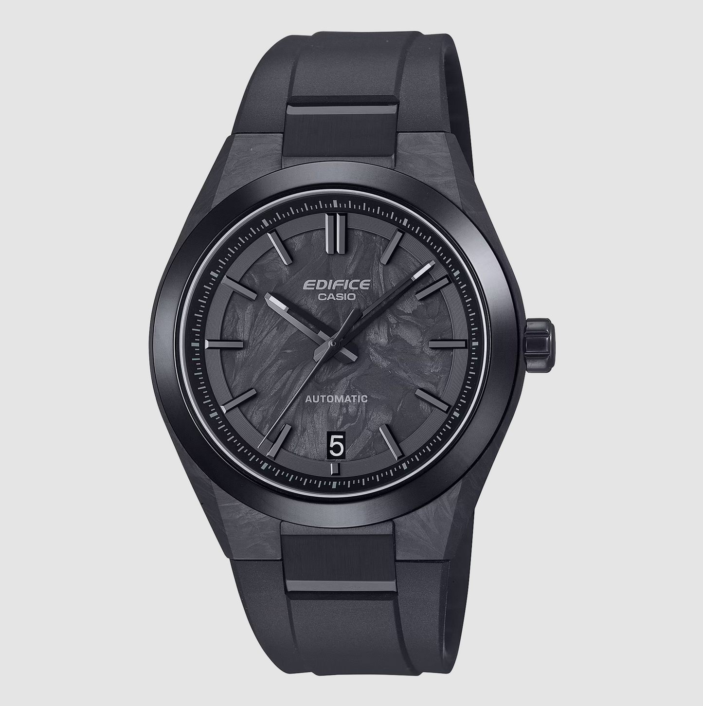 CASIO EDIFICE AUTOMATIC - EFK-100XPB-1A - BLACK FORGED CARBON DIAL - ED673