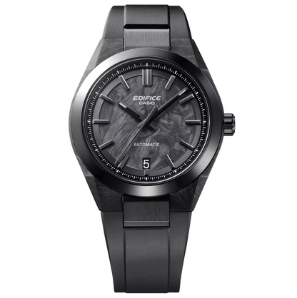 CASIO EDIFICE AUTOMATIC - EFK-100XPB-1A - BLACK FORGED CARBON DIAL - ED673