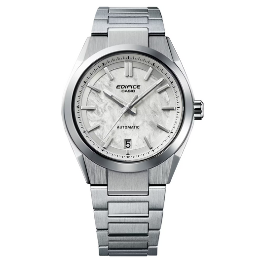 CASIO EDIFICE AUTOMATIC - EFK-100D-7A - WHITE / SILVER DIAL - ED672
