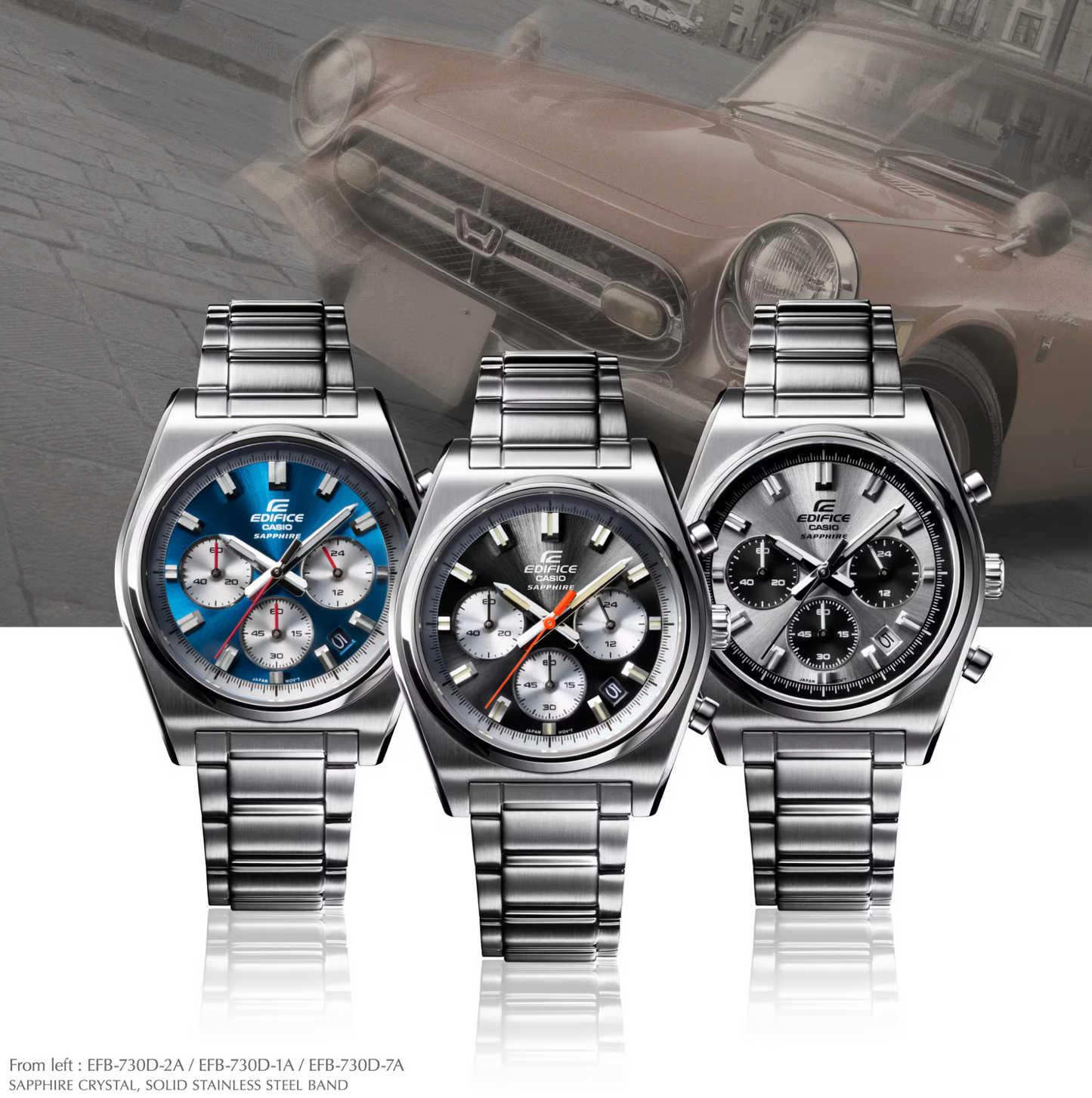 Casio Edifice EFB-730D-7AV - Men's Chronograph | Sapphire Crystal | 100M Water Resistant - ED635