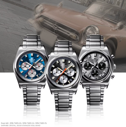 Casio Edifice EFB-730D-7AV - Men's Chronograph | Sapphire Crystal | 100M Water Resistant - ED635