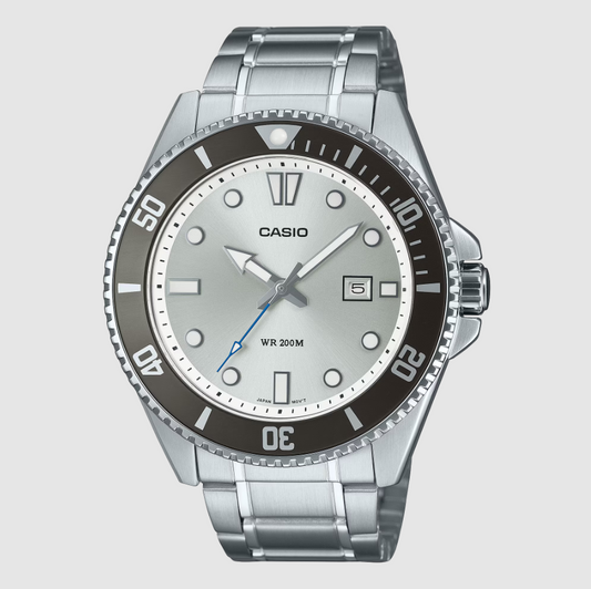 CASIO DURO SILVER DIAL (US VERSION) - MDV-107D-7AV - READY TO SHIP (Imported)