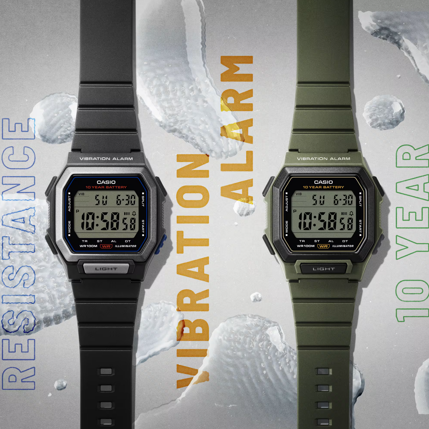 Casio W-738H-3AV D443