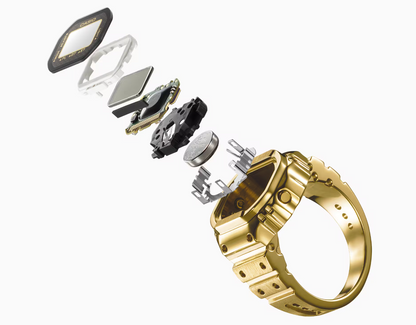 Casio CRW-001G-9DR Gold Ring Watch - D412
