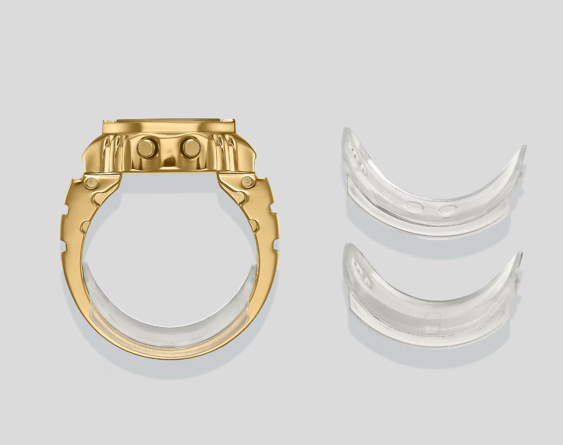 Casio CRW-001G-9DR Gold Ring Watch - D412