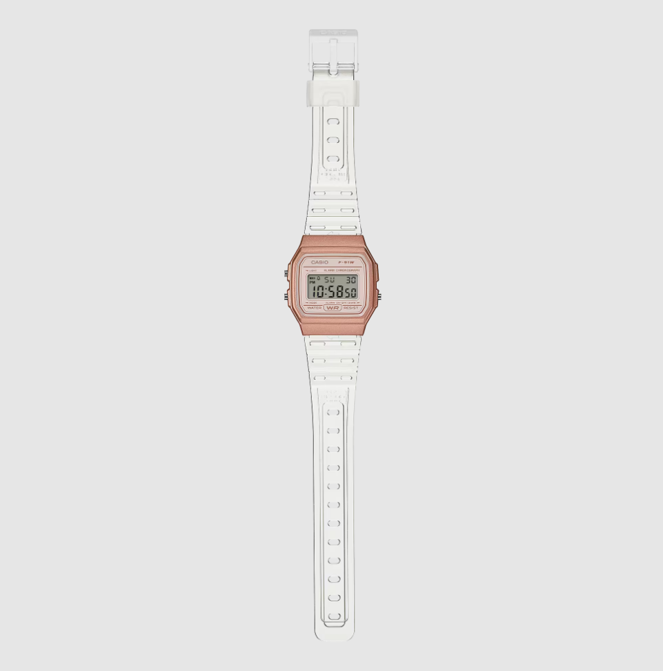 Casio Rose Gold Digital Resin Watch - D428