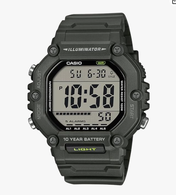 Casio AE-1600HX-3AVDF Digital Watch - D438