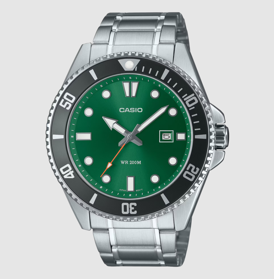 CASIO DURO GREEN DIAL (US VERSION) - MDV-107D-3A2VDF - READY TO SHIP (Imported)