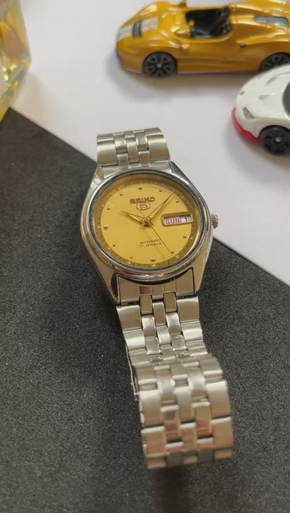 Seiko 5 Gold Patterned Dial (Pre Owned)