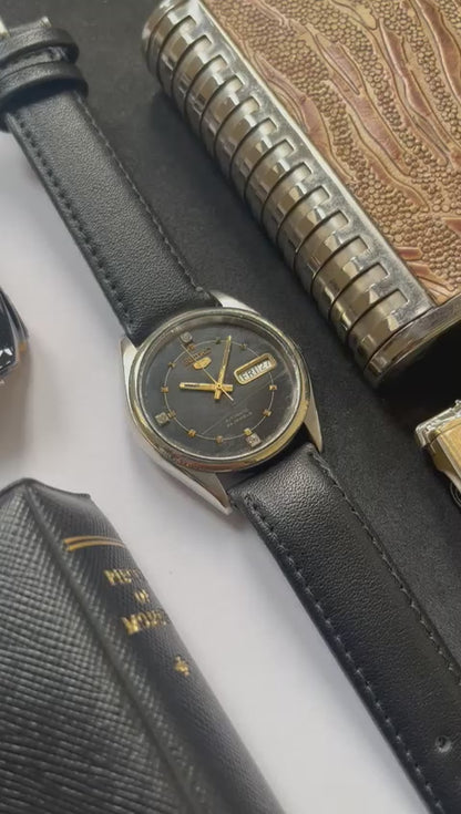 1984 Seiko 5 Black Dial (Pre-owned)