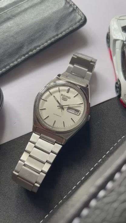 1985 Seiko 5 White Dial (Pre Owned)