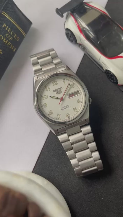 Seiko 5 - Field White Dial (Pre Owned)