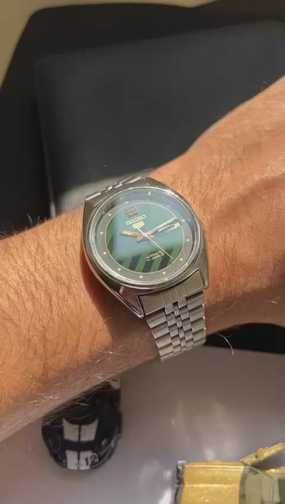 (Super Rare) Seiko 5 - Green Striped Dial (Pre Owned)