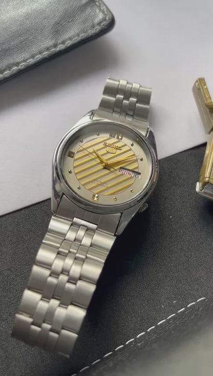 Seiko 5 Grey Patterned Dial (Pre Owned)