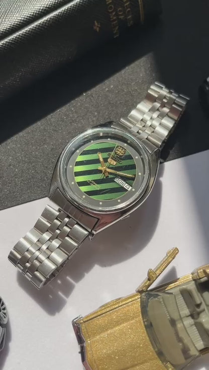 (Super Rare) Seiko 5 - Green Striped Dial (Pre Owned)