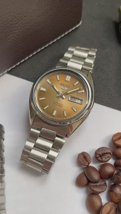 Seiko 5 - Coffee Sunray Dial (Pre Owned)