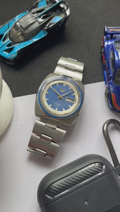 (Super Rare) 1974 Seiko 5 Blue Dial (Pre Owned) - #W43