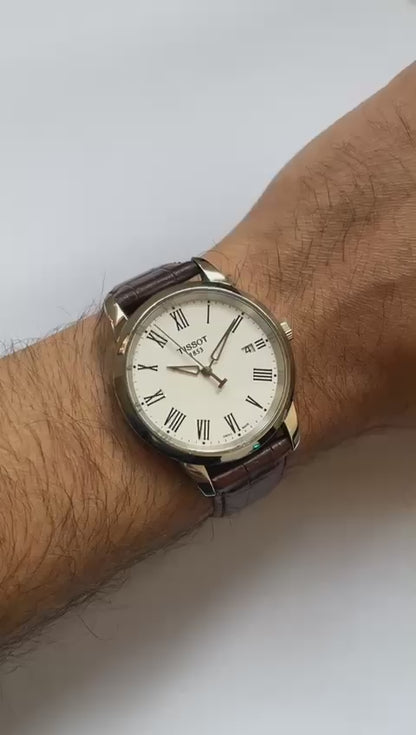 Tissot White Dial with Leather Strap (Pre-owned)