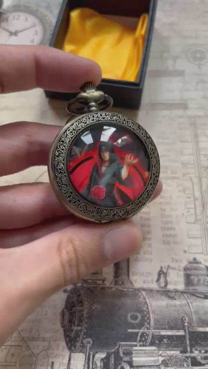 Itachi - Naruto Anime Pocket Watch