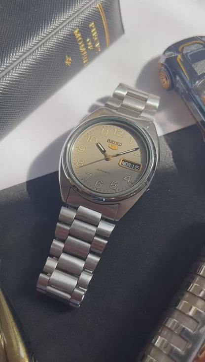 1980s Seiko 5 Field Grey Dial (Pre Owned)