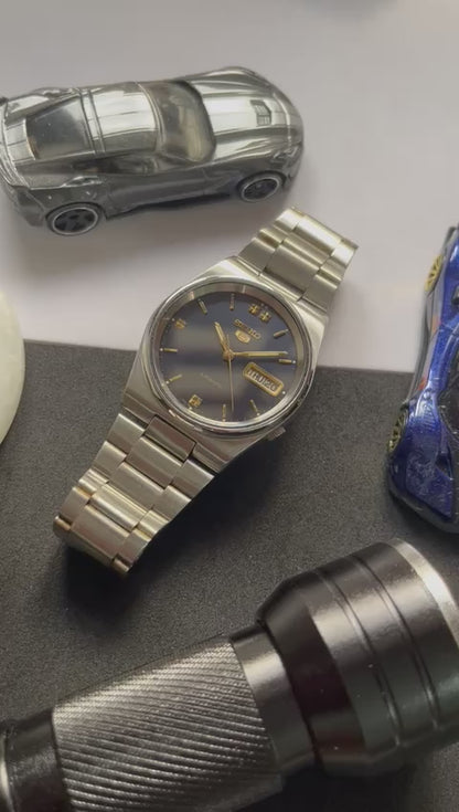 1993 Seiko 5 Navy Blue Dial (Pre Owned)