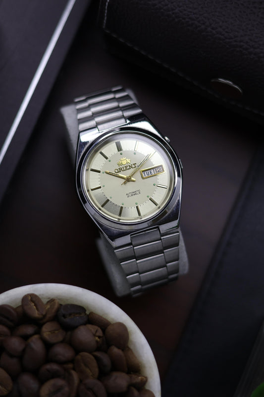 Orient Tri-Star Crystal Champagne Dial - Automatic Vintage Watch (Pre Owned) - A189