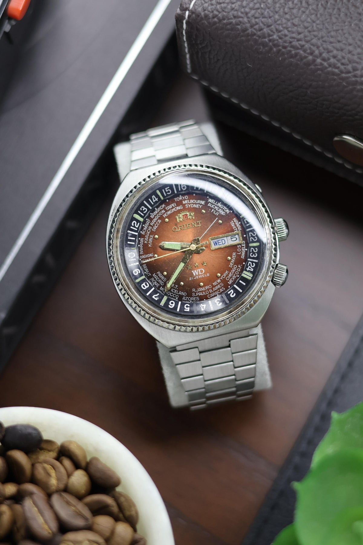 (Extremely Rare) Orient World Time WD - Automatic Vintage Watch (Pre Owned) - A70