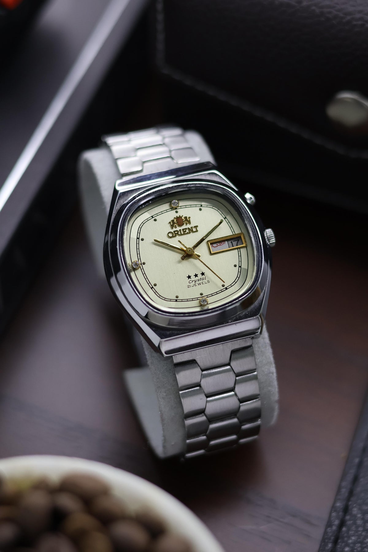 (Super Rare) Orient Tri-Star Crystal TV Dial - Automatic Vintage Watch (Pre Owned) - A66