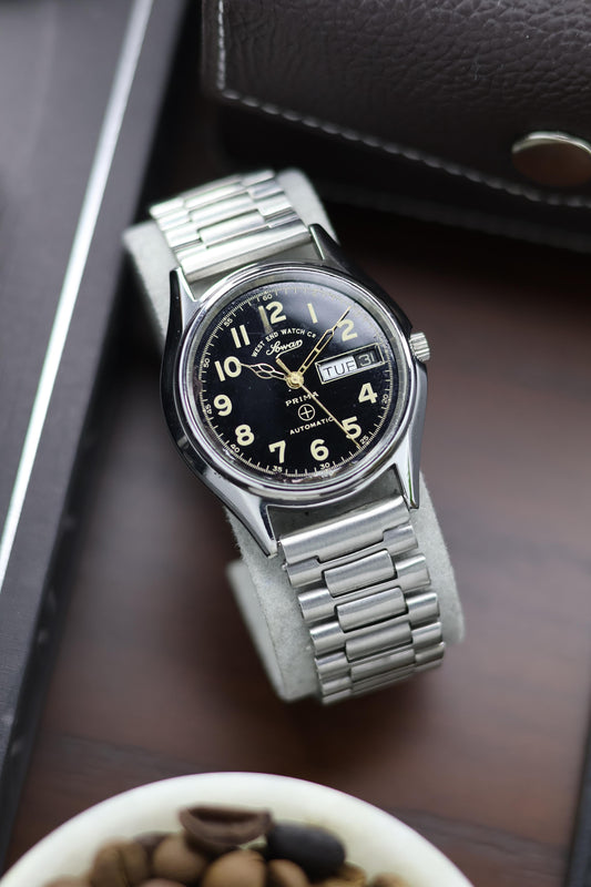 (Super Rare) West End Watch Co Sowar PRIMA Black Dial - Automatic Vintage Watch (Pre Owned) - A220